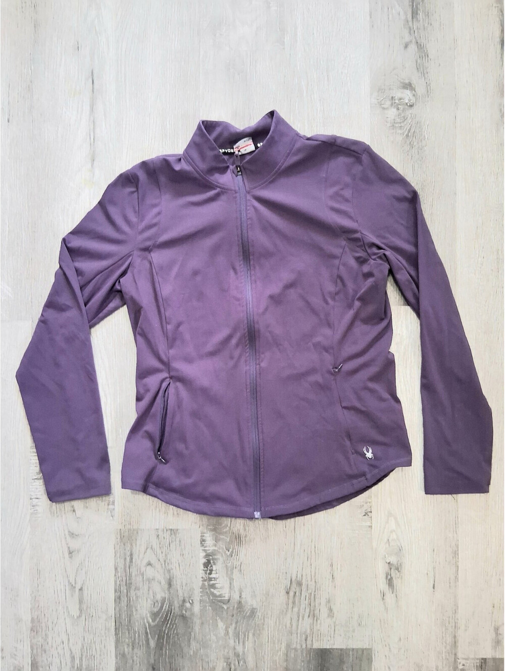 Spyder Active Women's Size XL Purple Full Zip Performance Yoga Gym Jacket